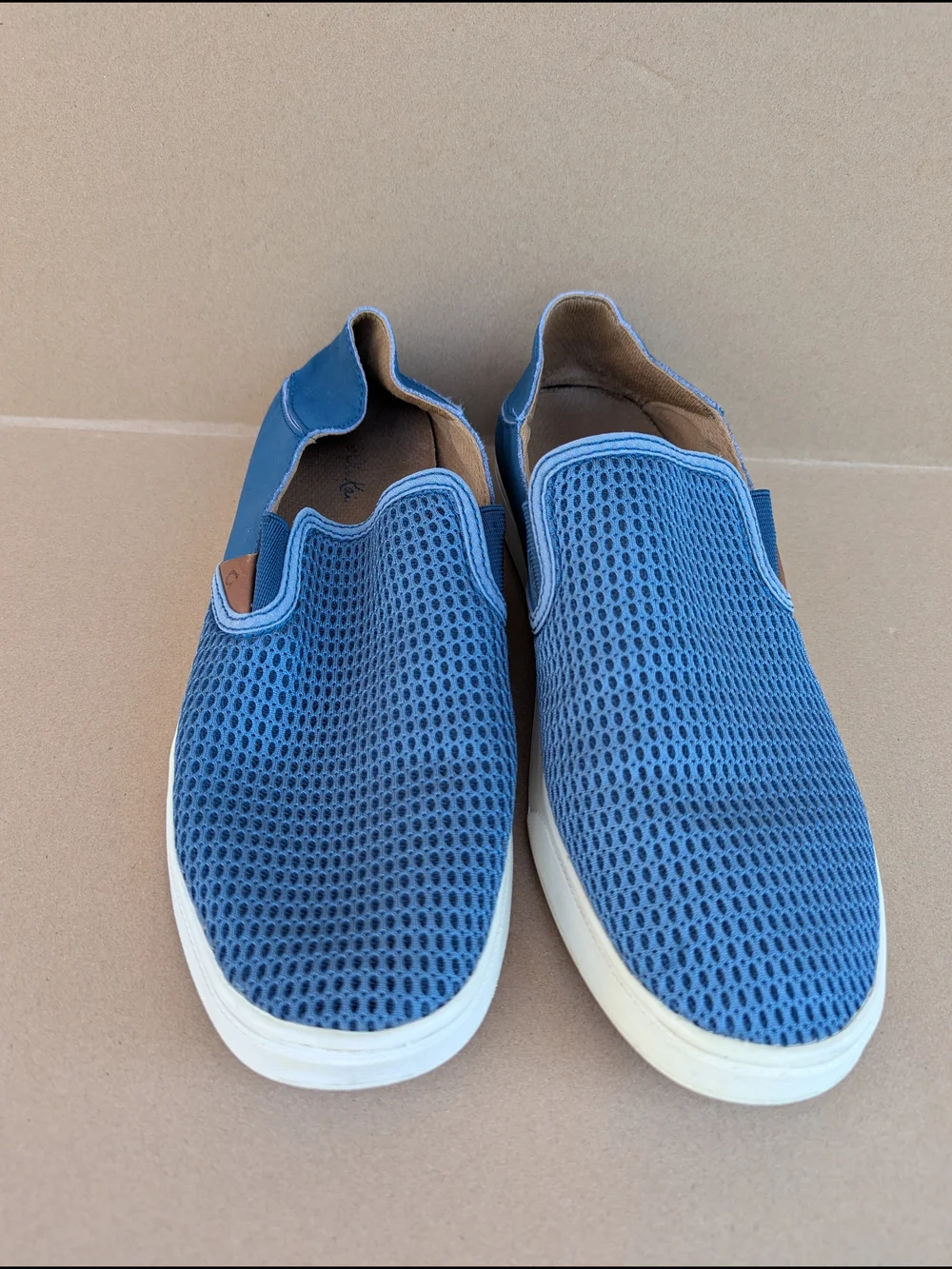 Olukai Pehuea Women's Slip On Sneakers Comfort Shoes 10W Navy Blue Breathable